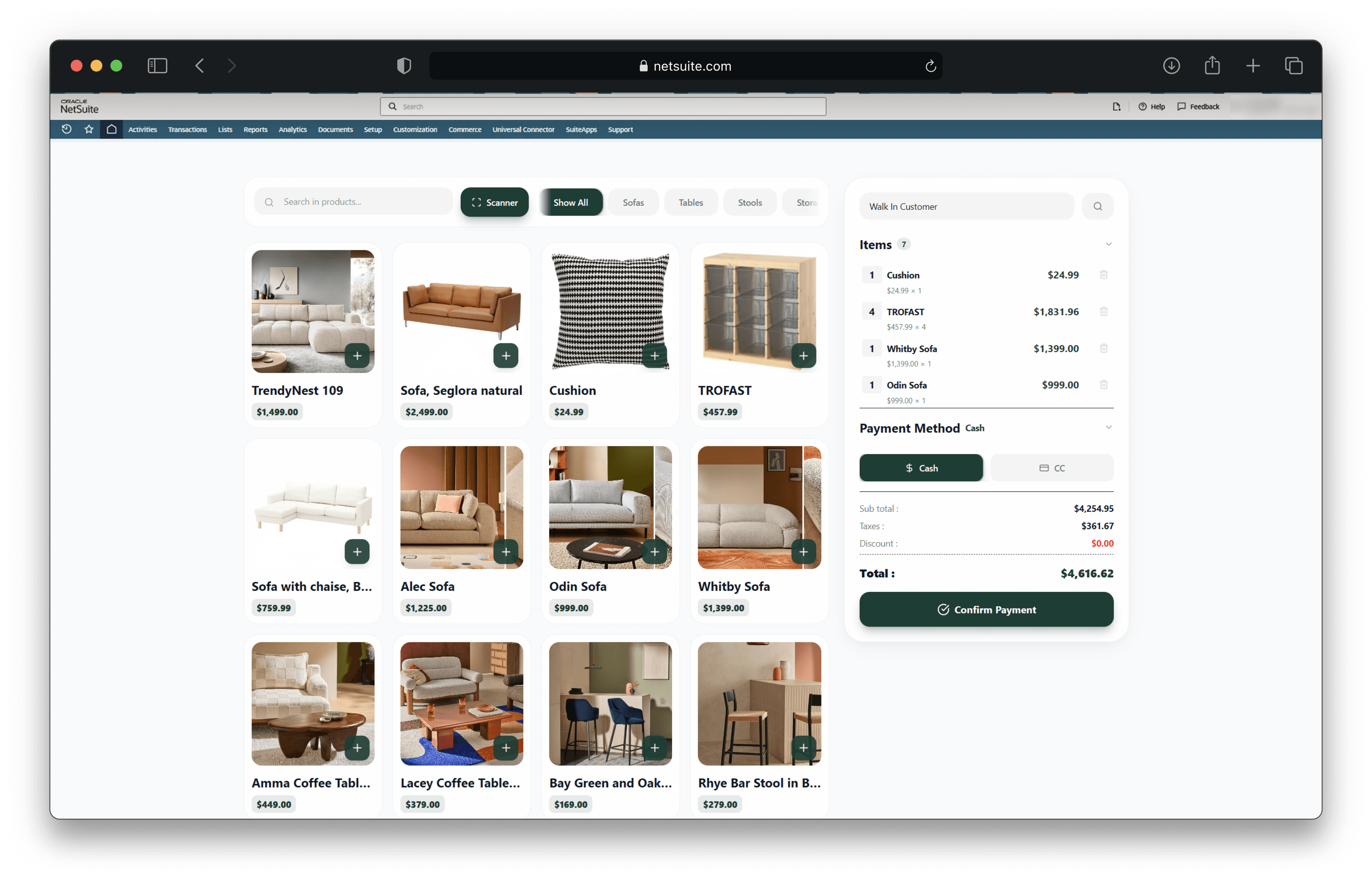 NetSuite Custom Portal Demo - B2B Customer Portal with real-time inventory and order management